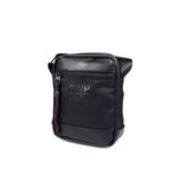 Bolso bandolera caballero sebastian grande negro frontal